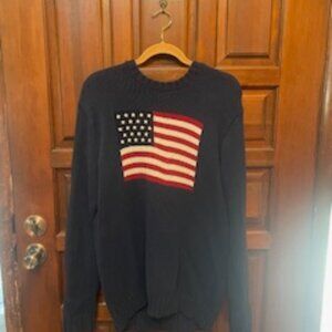 Brandy Melville Oversized American Flag Sweater